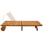 Lettino Prendisole per 2 Persone in Legno Massello di Acacia Lettino Prendisole per 2 Persone in Legno Massello di Acacia