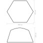 Tenda per Piscina in Tessuto 500x433x250 cm Mimetica Tenda per Piscina in Tessuto 500x433x250 cm Mimetica