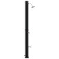 Outdoor Doccia Solare da Esterno con Soffione e Rubinetto 35 L Nero Outdoor Doccia Solare da Esterno con Soffione e Rubinetto 35 L Nero