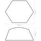 Tenda per Piscina in Tessuto 660x580x250 cm Grigia Tenda per Piscina in Tessuto 660x580x250 cm Grigia