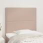 vidaXL Testiere 2 pz Cappuccino 100x5x78/88 cm in Similpelle vidaXL Testiere 2 pz Cappuccino 100x5x78/88 cm in Similpelle