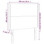 vidaXL Testiere 2 pz Cappuccino 100x5x78/88 cm in Similpelle vidaXL Testiere 2 pz Cappuccino 100x5x78/88 cm in Similpelle