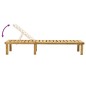 vidaXL Lettino Prendisole con Tavolino in Legno di Pino Impregnato vidaXL Lettino Prendisole con Tavolino in Legno di Pino Impregnato