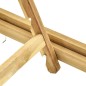 vidaXL Lettino Prendisole con Tavolino in Legno di Pino Impregnato vidaXL Lettino Prendisole con Tavolino in Legno di Pino Impregnato