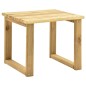 vidaXL Lettino Prendisole con Tavolino in Legno di Pino Impregnato vidaXL Lettino Prendisole con Tavolino in Legno di Pino Impregnato