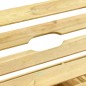 Lettino Prendisole Doppio in Legno di Pino Impregnato Lettino Prendisole Doppio in Legno di Pino Impregnato