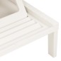 vidaXL Lettino Prendisole in Plastica Bianco vidaXL Lettino Prendisole in Plastica Bianco