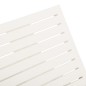 vidaXL Lettino Prendisole in Plastica Bianco vidaXL Lettino Prendisole in Plastica Bianco