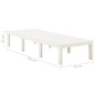 vidaXL Lettino Prendisole in Plastica Bianco vidaXL Lettino Prendisole in Plastica Bianco