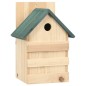 Casette per Uccelli 4 pz 23x19x33 cm in Legno di Abete Casette per Uccelli 4 pz 23x19x33 cm in Legno di Abete