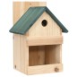 Casette per Uccelli 4 pz 23x19x33 cm in Legno di Abete Casette per Uccelli 4 pz 23x19x33 cm in Legno di Abete