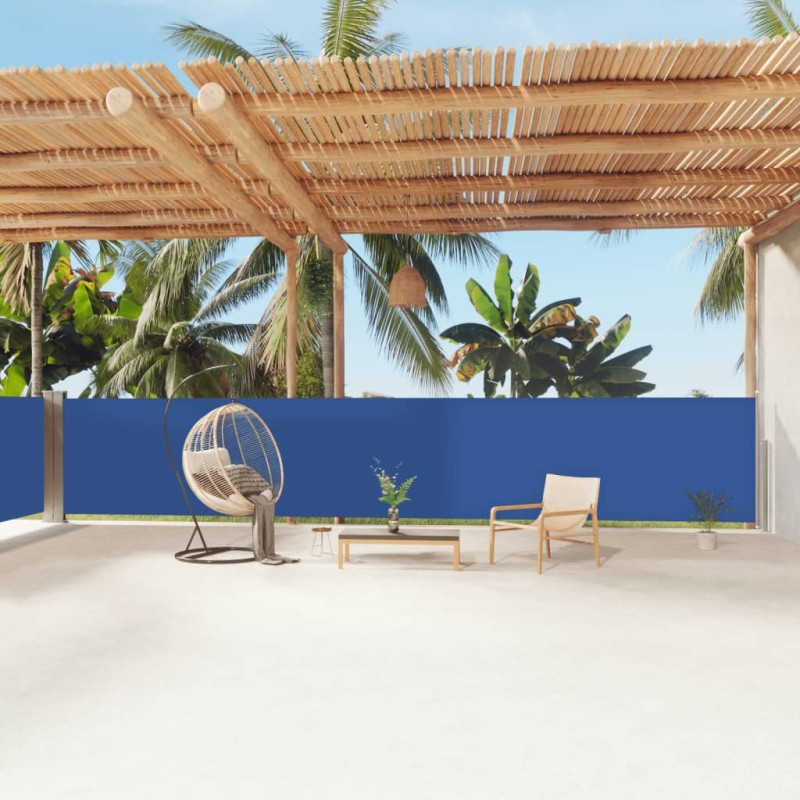 Tenda Laterale Retrattile Blu 140x1200 cm Tenda Laterale Retrattile Blu 140x1200 cm