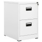vidaXL Schedario Bianco 46x62x72,5 cm in Acciaio vidaXL Schedario Bianco 46x62x72,5 cm in Acciaio