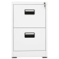 vidaXL Schedario Bianco 46x62x72,5 cm in Acciaio vidaXL Schedario Bianco 46x62x72,5 cm in Acciaio
