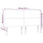 vidaXL Testiera 4 pz Grigio 90x5x78/88 cm in Similpelle
