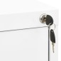 vidaXL Schedario Bianco 46x62x72,5 cm in Acciaio vidaXL Schedario Bianco 46x62x72,5 cm in Acciaio