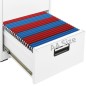 vidaXL Schedario Bianco 46x62x72,5 cm in Acciaio vidaXL Schedario Bianco 46x62x72,5 cm in Acciaio