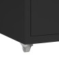 Schedario Mobile Nero 28x41x69 cm in Metallo Schedario Mobile Nero 28x41x69 cm in Metallo