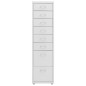 Schedario Mobile Grigio 28x41x109 cm in Metallo