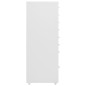Schedario Mobile Grigio 28x41x109 cm in Metallo