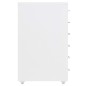 Schedario Mobile Bianco 28x41x69 cm in Metallo Schedario Mobile Bianco 28x41x69 cm in Metallo