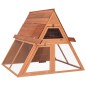 vidaXL Conigliera 152x127x109,5 cm in Legno Massello di Abete vidaXL Conigliera 152x127x109,5 cm in Legno Massello di Abete