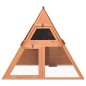 vidaXL Conigliera 152x127x109,5 cm in Legno Massello di Abete vidaXL Conigliera 152x127x109,5 cm in Legno Massello di Abete