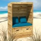 Strandkorb con Cassetto 112x60x168 cm in Legno Massello di Pino Strandkorb con Cassetto 112x60x168 cm in Legno Massello di Pino