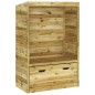 Strandkorb con Cassetto 112x60x168 cm in Legno Massello di Pino Strandkorb con Cassetto 112x60x168 cm in Legno Massello di Pino