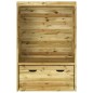 Strandkorb con Cassetto 112x60x168 cm in Legno Massello di Pino Strandkorb con Cassetto 112x60x168 cm in Legno Massello di Pino