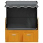 Strandkorb Tettoria Polyrattan Legno Massello Nero e Antracite Strandkorb Tettoria Polyrattan Legno Massello Nero e Antracite