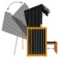 Strandkorb Tettoria Polyrattan Legno Massello Nero e Antracite Strandkorb Tettoria Polyrattan Legno Massello Nero e Antracite