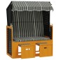 Strandkorb Tettoria Polyrattan e Legno Massello Nero e Grigio Strandkorb Tettoria Polyrattan e Legno Massello Nero e Grigio