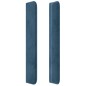vidaXL Testiera ad Orecchio Blu Scuro 183x16x118/128 cm in Velluto