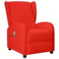 Poltrona Wing Back Massaggiante Rossa in Similpelle