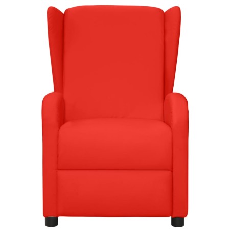Poltrona Wing Back Massaggiante Rossa in Similpelle