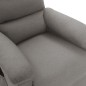 Poltrona Alzapersona Massaggiante Grigio Chiaro Tessuto