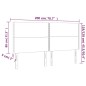Testiere 4 pz Cappuccino 100x5x78/88 cm in Similpelle Testiere 4 pz Cappuccino 100x5x78/88 cm in Similpelle