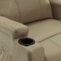 Poltrona Alzapersona Cappuccino Similpelle