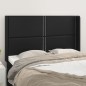 Testiera ad Orecchio Nera 147x16x118/128 cm in Similpelle Testiera ad Orecchio Nera 147x16x118/128 cm in Similpelle
