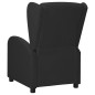 Poltrona Wing Back Elettrica Massaggiante Nera in Similpelle