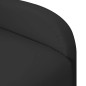 Poltrona Wing Back Elettrica Massaggiante Nera in Similpelle