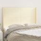Testiera ad Orecchio Crema 147x16x118/128 cm in Similpelle Testiera ad Orecchio Crema 147x16x118/128 cm in Similpelle