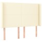 Testiera ad Orecchio Crema 147x16x118/128 cm in Similpelle Testiera ad Orecchio Crema 147x16x118/128 cm in Similpelle