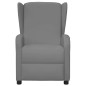 Poltrona Wing Back Elettrica Massaggiante Grigia in Similpelle