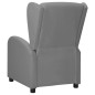 Poltrona Wing Back Elettrica Massaggiante Grigia in Similpelle