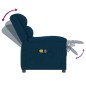 Poltrona Massaggiante Elettrica Blu in Velluto