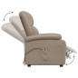 Poltrona Alzapersona Cappuccino Similpelle