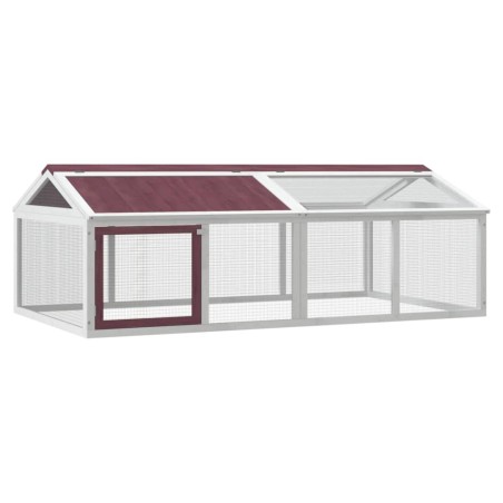 Box per Animali Moka 200x112,5x74 cm in Legno Massello di Pino