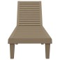 Lettini 2 pz Marrone Chiaro 155x58x83 cm in Polipropilene Lettini 2 pz Marrone Chiaro 155x58x83 cm in Polipropilene